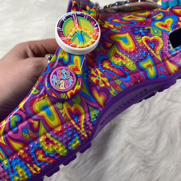 🎶[ Crocs ] Limited Edition Neon Purple Classic Lisa Frank Clog - Picture 10 of 15